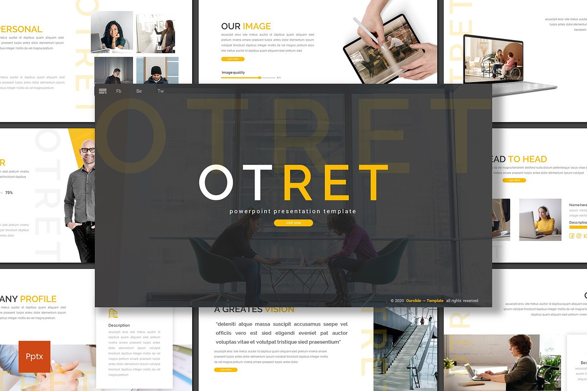 Otret - Powerpoint Template, a Presentation Template by inspirasign (Photo 1 of 4)