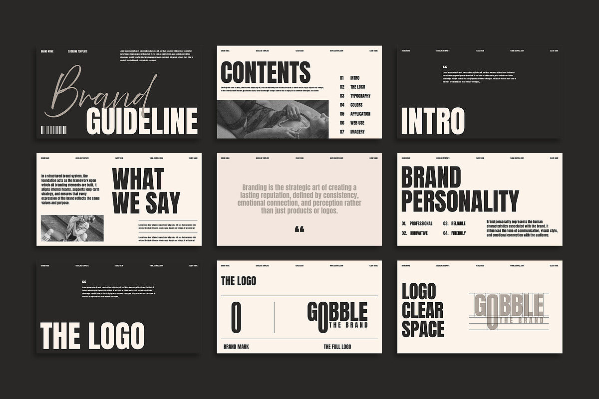 Gobble | Brand Guidelines Template, a Presentation Template by Artisan Vibes (Photo 5 of 9)