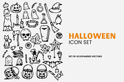 Spooky Halloween Vector Clipart, an Outline Icon by Jessica Tyson Design (Thumbnail 3 of 3)
