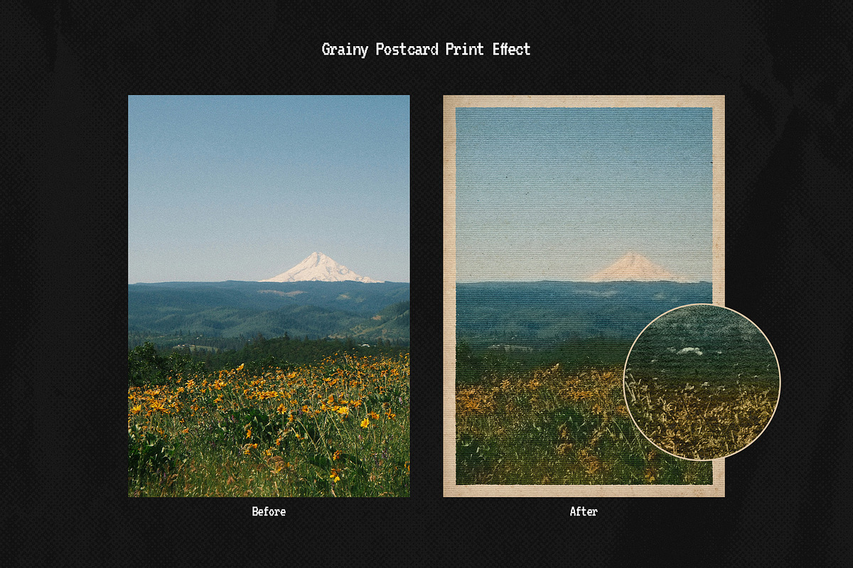 Grainy Postcard Print Effect, a Layer Style Add-On by Freezerondigital (Photo 3 of 10)