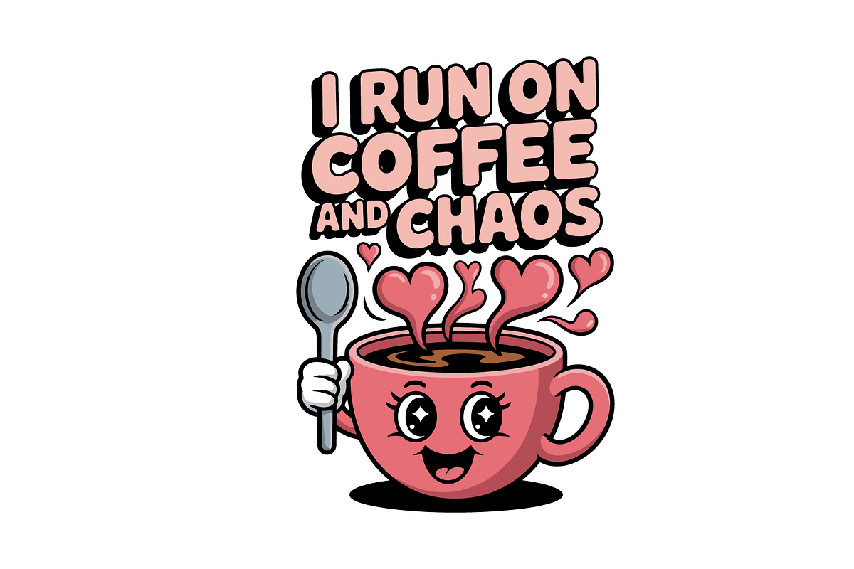 Coffee & Chaos Design Bundle SVG, a Food Illustration by Annudesign (Photo 9 of 14)