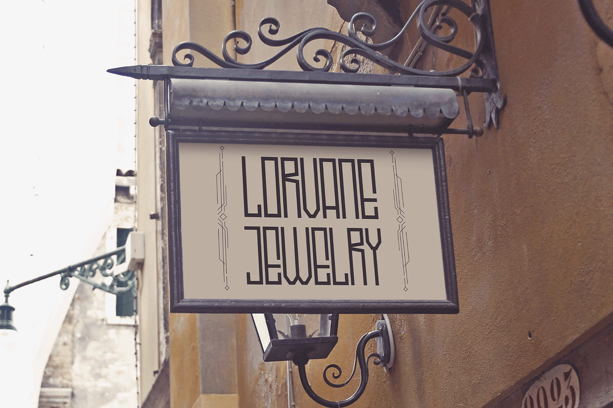 Grandoria - Modern Deco Font, a Sans Serif Font by overlaytemplates (Photo 3 of 5)