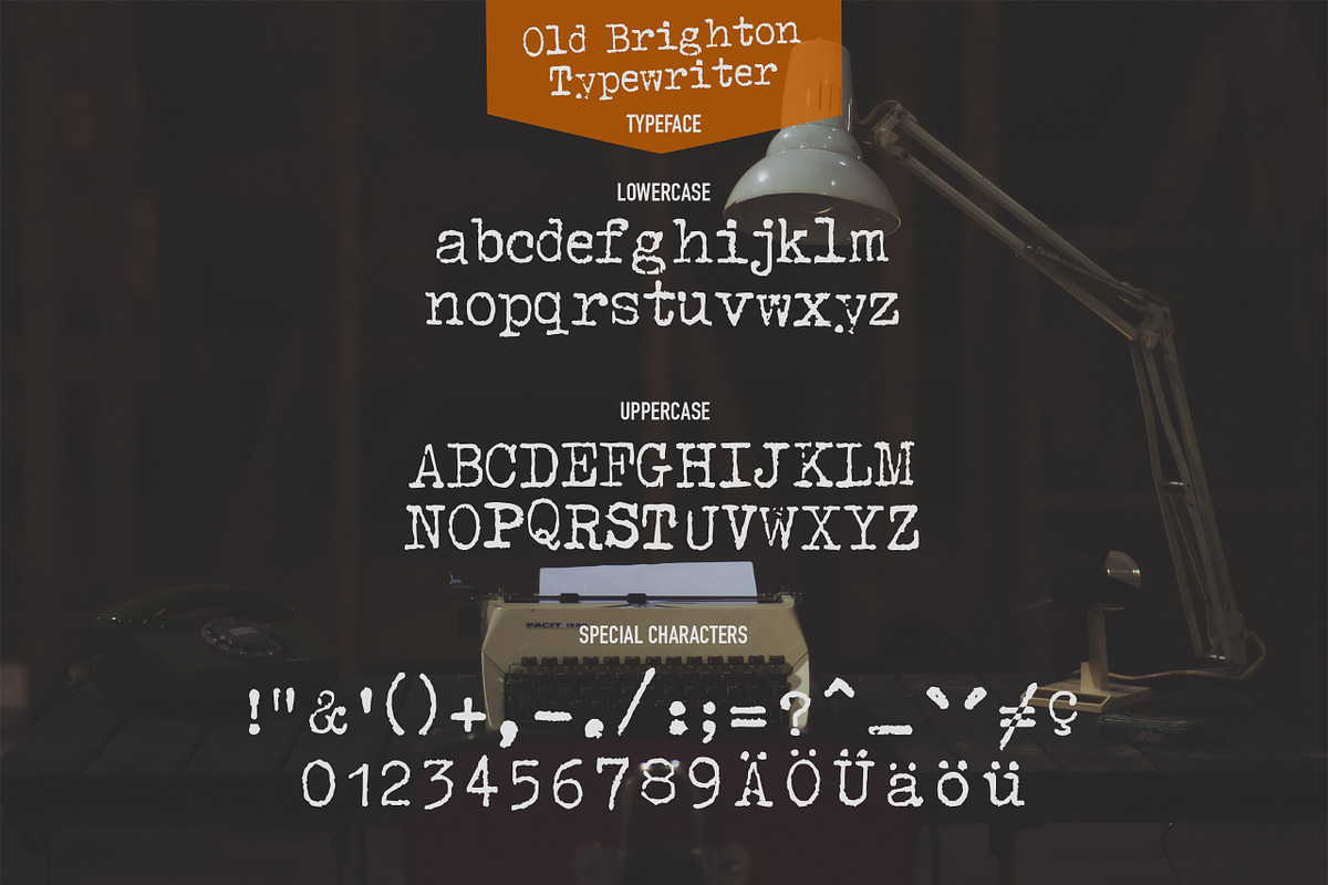 Old Brighton Typewriter - Font preview 2