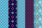 Seamless Nautical Pattern, a Pattern Graphic by The Odd Seed (Thumbnail 6 of 9)