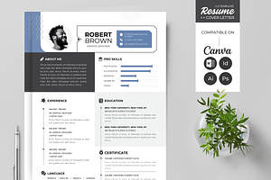 CV / Resume | Canva | Word | PS | Ai, a Resume Template by Template Zone