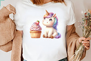 Grumpy Unicorn Sublimation Clipart, a Seasonal Illustration by DreamArtGraphic (Thumbnail 5 of 5)