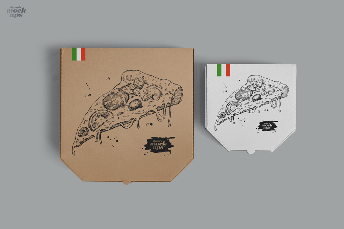 Pizza Box Mockup, a Product Mockup by Denny's Mock-ups (Photo 10 of 12)