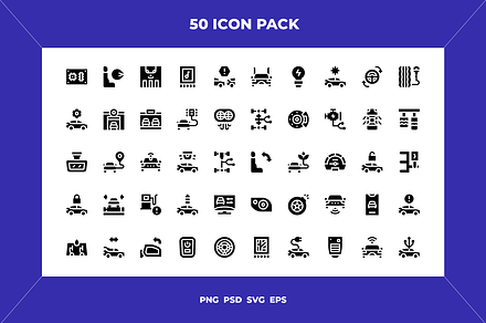Smart car icons, an Outline Icon by Guapoo