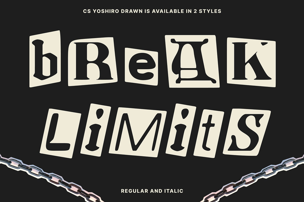 CS Yoshiro Drawn, a Sans Serif Font by Craft Supply Co. (Photo 3 of 8)