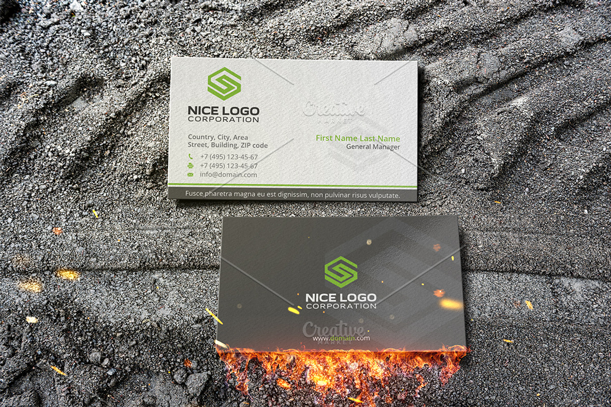 letter s business card, a Business Card Template by Indigo Graphic Shop (Photo 3 of 4)