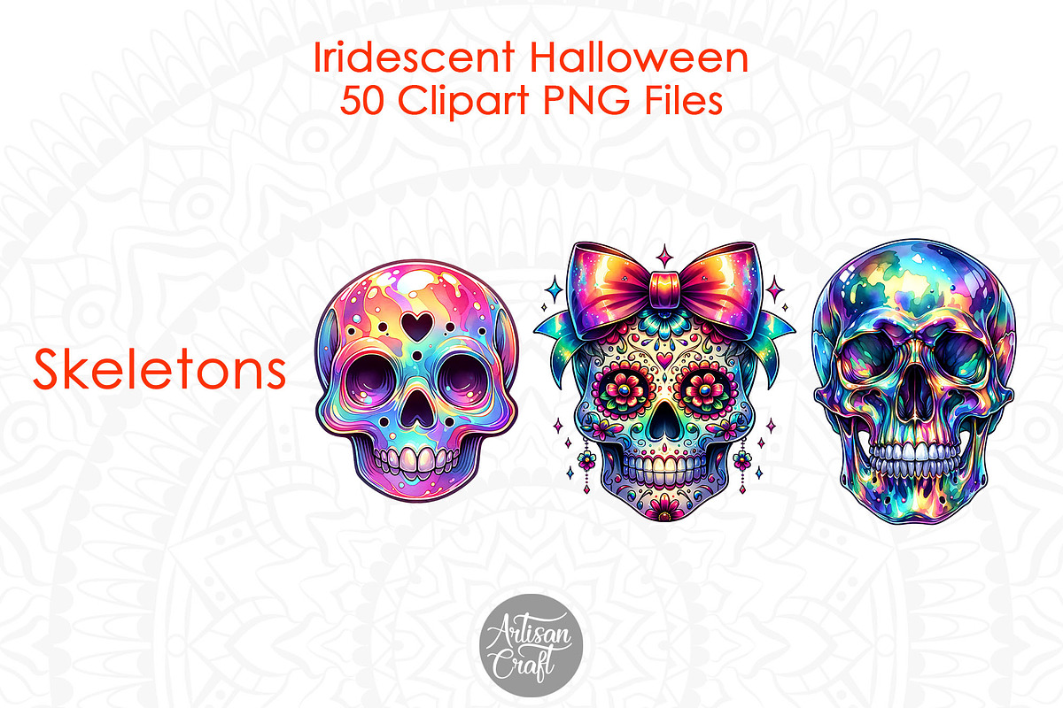 Iridescent Halloween Clipart 50, a Seasonal Illustration by Artisan Craft (Photo 9 of 10)
