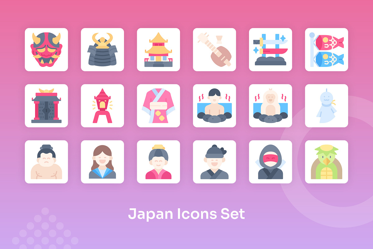 Japan Icons Set - Flat, an Icon by Kmg Design (Photo 3 of 3)