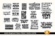 100 Inspirational Quote-Bundle, an Object Graphic by Jadugar Design Studio (Thumbnail 18 of 19)