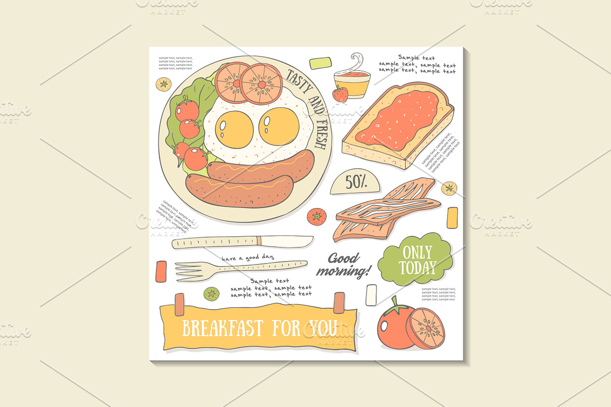 Food infographic, an Object Graphic by Veresk (Photo 4 of 6)