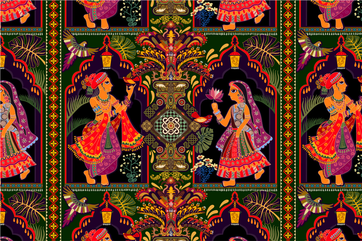 Indian Decorative Pattern, a Pattern Graphic by Sunny_Lion