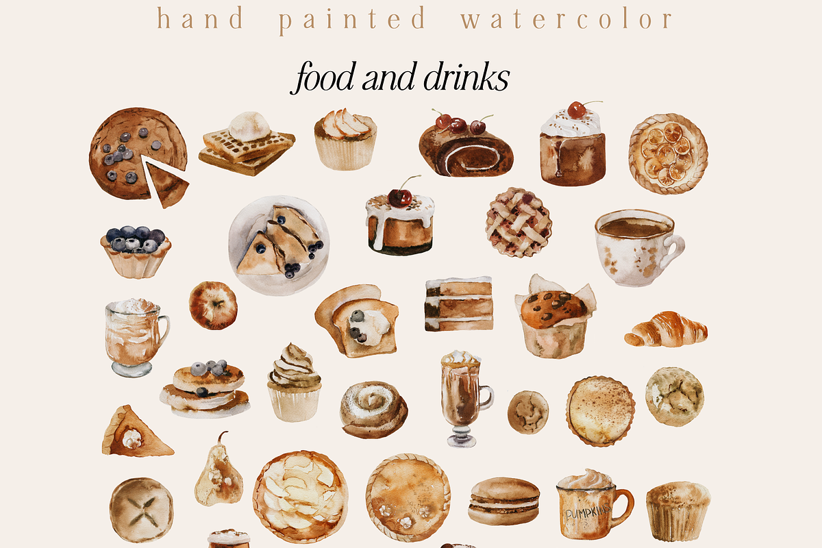 Fall illustration BOX - watercolor, a Seasonal Illustration by Youksy (Photo 2 of 10)