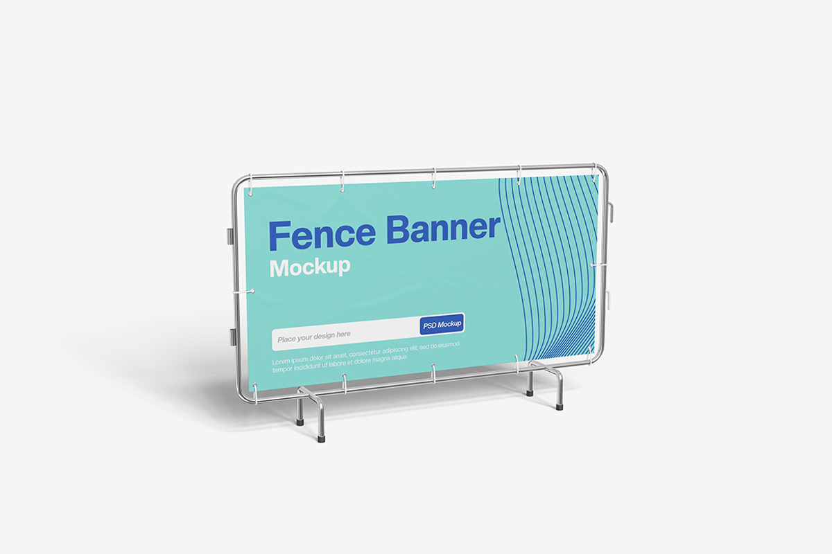 Fence Banner, an Advertising Mockup by Indah (Photo 3 of 6)