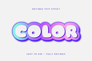 Gradient Bubble Text Effect, a Templates & Theme by studiogstock
