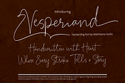 Vesperiand Handwriting Font, a Handwritten Font by Letterhanna Studio (Thumbnail 1 of 13)