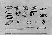 100 Retro-vector shapes, an Illustration by arseavin project (Thumbnail 3 of 6)
