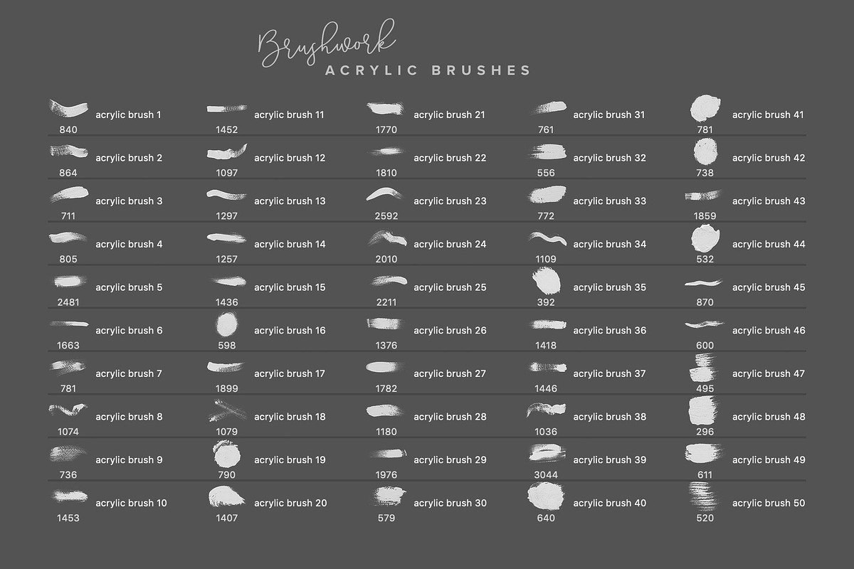 Brushwork PS & Procreate Brushes, a Brush Add-On by Creative Veila (Photo 8 of 11)