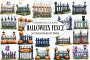 Watercolor Halloween Fence Clipart, an Illustration by Designworld (Thumbnail 1 of 6)