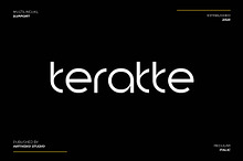 Teratte Minimalist Logo Font