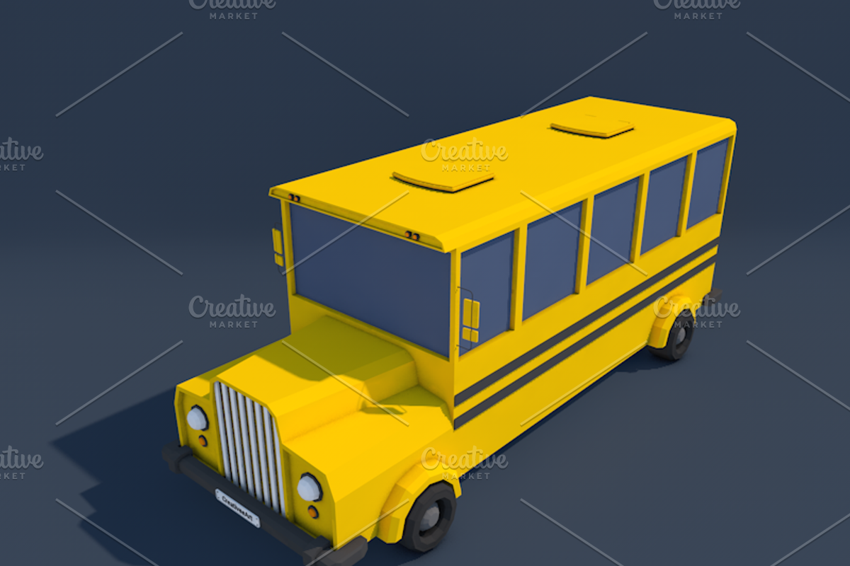 Ultimate Low Poly City Cars Pack, a Cars & Vehicle 3D Model by CreativeeArt (Photo 37 of 54)