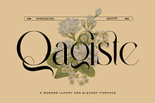 Qagiste Elegant Ligature Serif