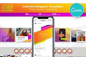 Colorful CANVA Instagram Template