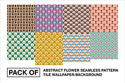 Pack of abstrack flower pattern, a Pattern Graphic by Brainware Graphic (Thumbnail 1 of 8)