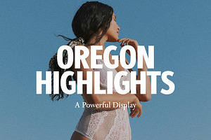 Oregon Highlights headliner, a Sans Serif Font by supfonts