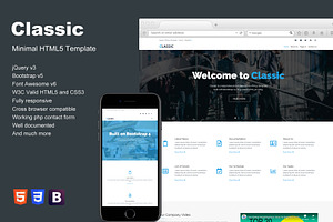Classic - Minimal HTML5 Template