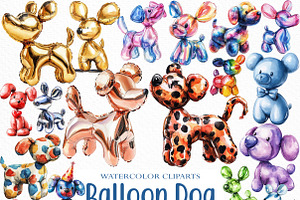 Balloon Dog Sublimation Clipart, an Illustration by Craft Nest