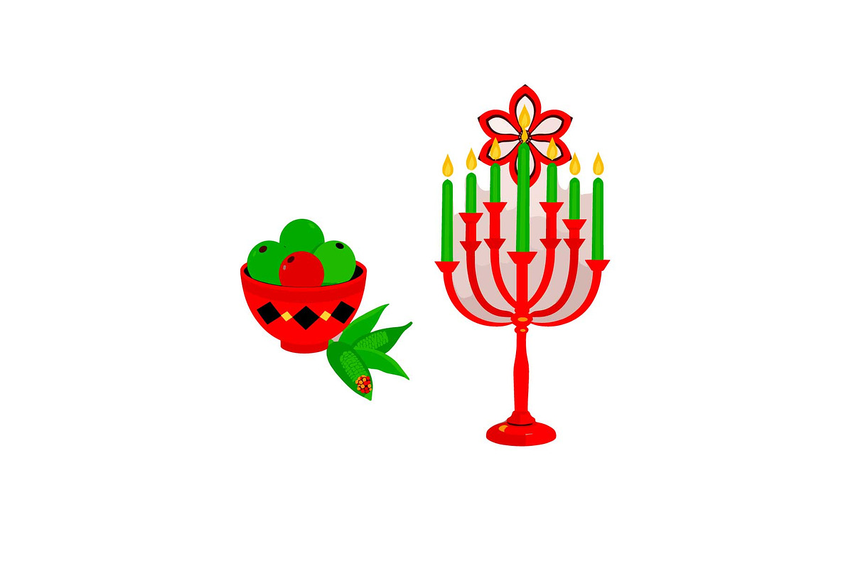Kwanzaa Candle Holder Vector Set, an Object Graphic by Designs_River (Photo 5 of 16)