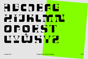 GUSSET Display modular font, a Font by Viktor Pesotsky | Fonts (Thumbnail 3 of 16)