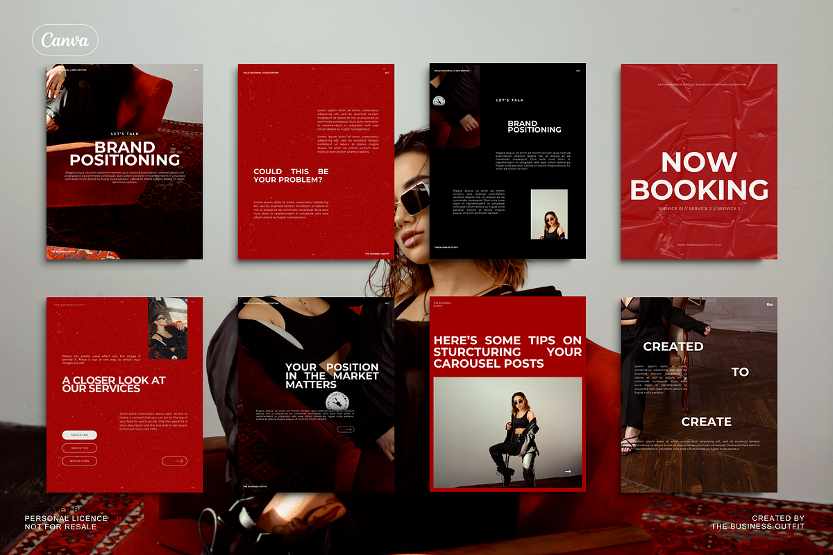 CANVA Bold Editorial Instagram Posts, a Social Media Template by thebusinessoutfit (Photo 18 of 19)