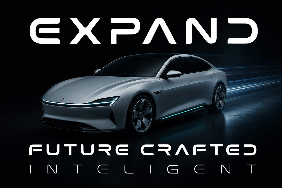 AIREV – Futuristic Display Typeface, a Sans Serif Font by HypeWorksCo (Photo 7 of 9)