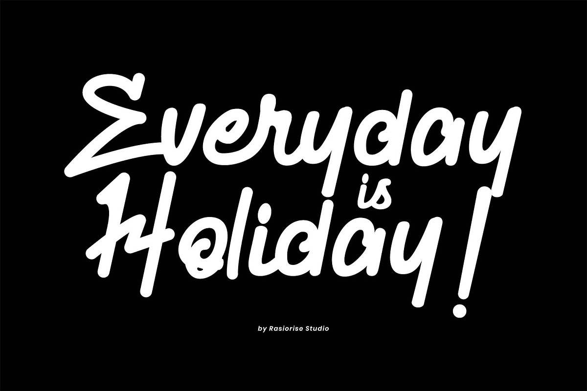 Kittary Satnight a Script Font, a Script Font by Rasiorise Studio (Photo 6 of 12)