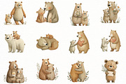 Whimsical Mother’s Day Bear Clipart, an Illustration by Designworld (Thumbnail 3 of 8)