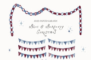Hand-Painted Blue Burgundy Christmas, an Object Graphic by Lana Elanor (Thumbnail 10 of 24)