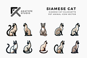 Siamese Cat Vector Icon, an Icon by Akatype Studio (Thumbnail 1 of 3)