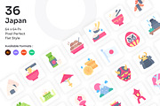 Japan Icons Set - Flat, an Icon by Kmg Design (Thumbnail 1 of 3)