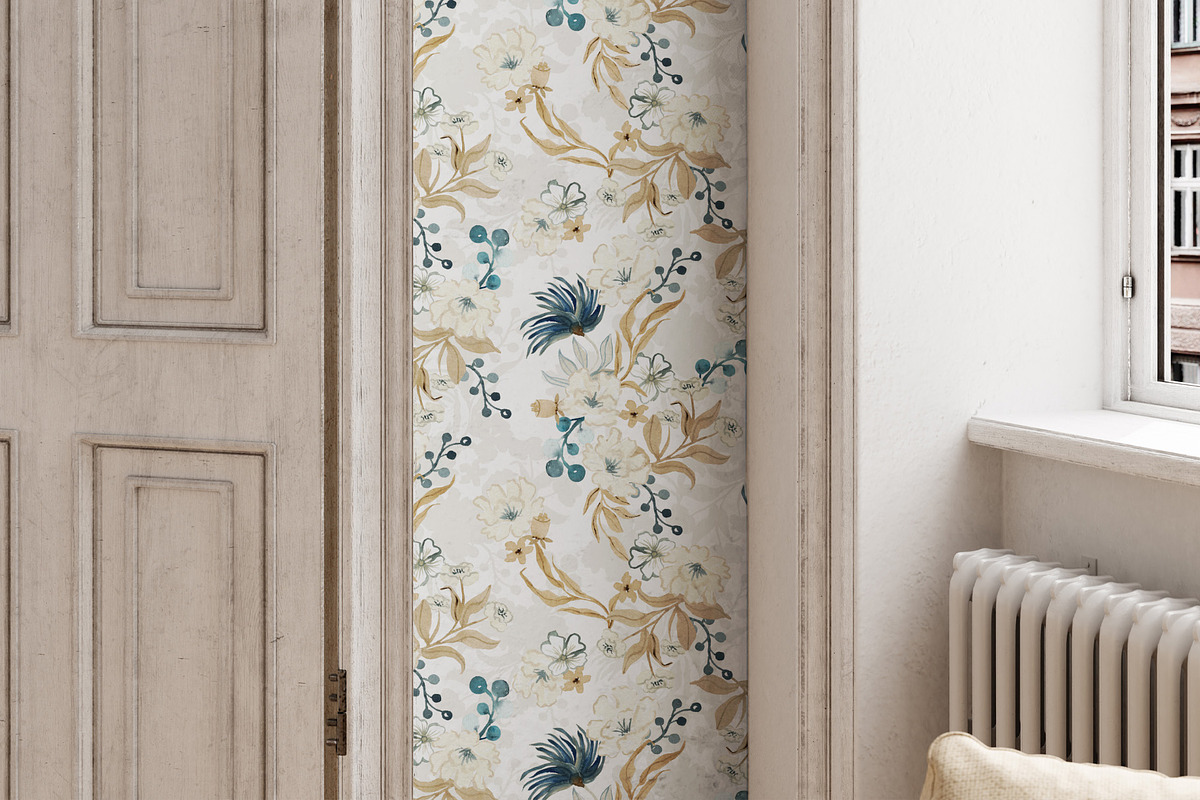 Heritage Botanical Duo, a Wallpaper Graphic by Webvilla Studio (Photo 2 of 7)