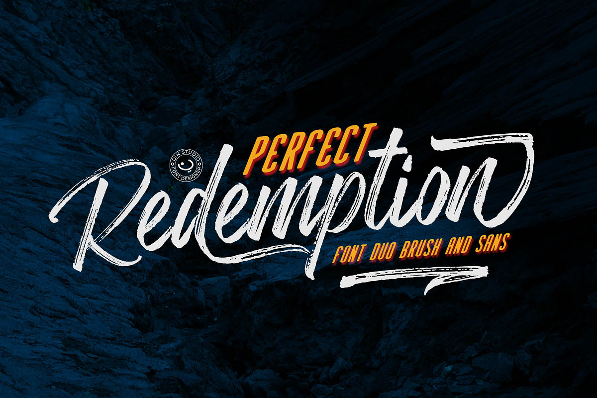 Perfect Redemption - Font Duo+Extras, a Blackletter Font by din-studio.com (Photo 1 of 15)