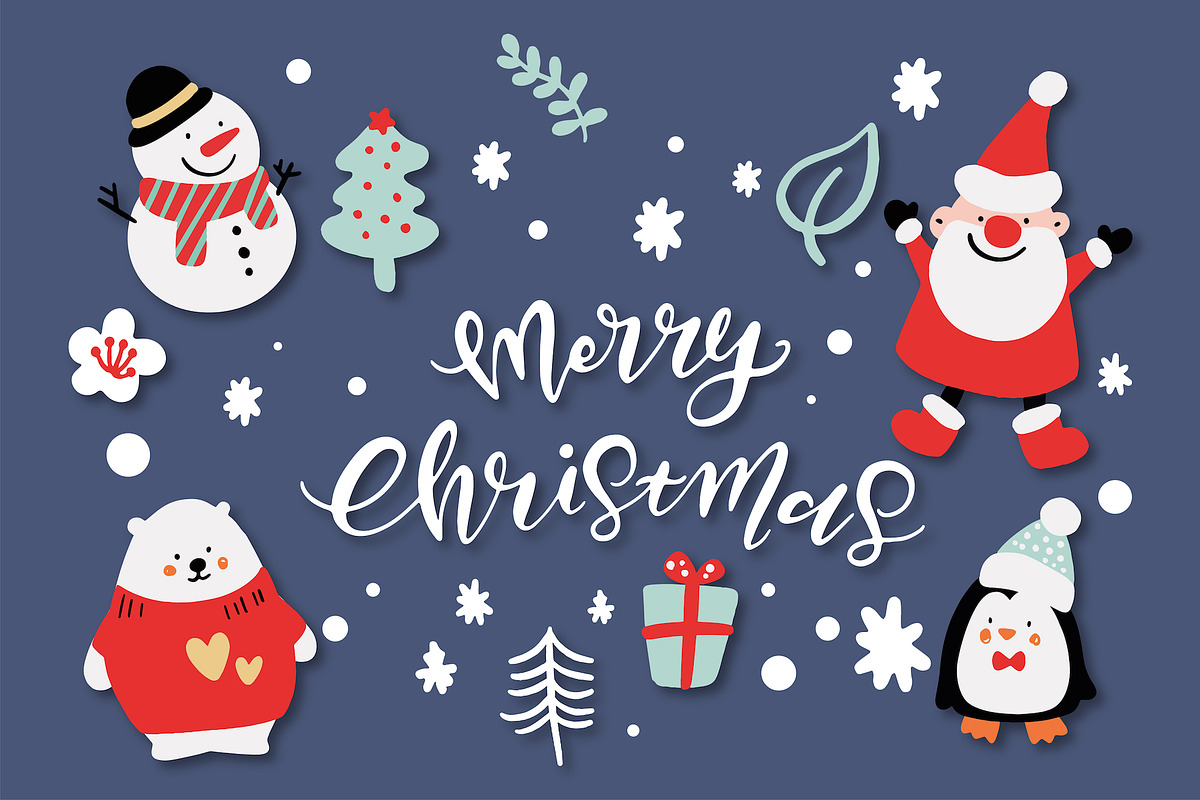 Merry Christmas Characters!, an Object Graphic by Paperly Studio (Photo 1 of 8)