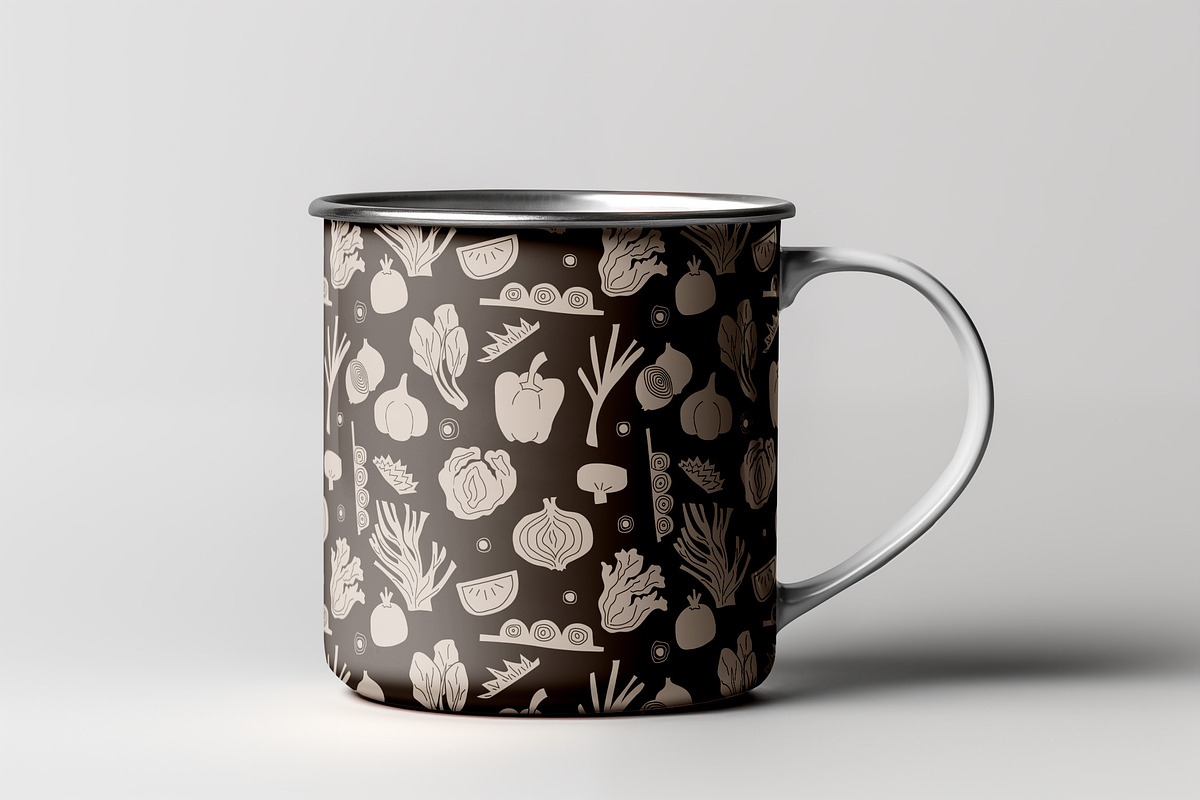 Vegetable Folk Pattern, a Pattern Graphic by Neermana (Photo 2 of 5)