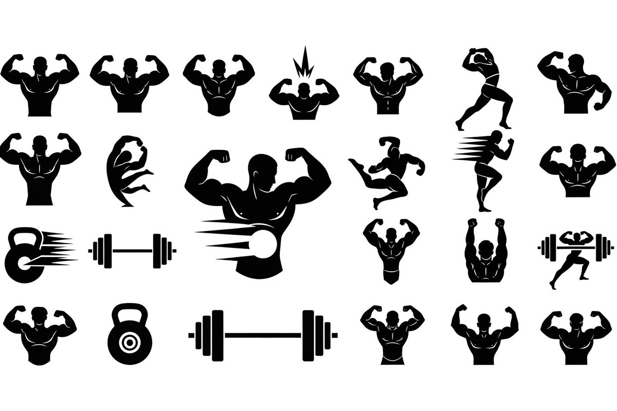 Ultimate Fitness Gym Vector Bundle, an Illustration by Creativeshirt (Photo 38 of 51)