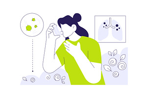 Asthma medications abstract concept, a Healthcare Illustration by Visual Generation