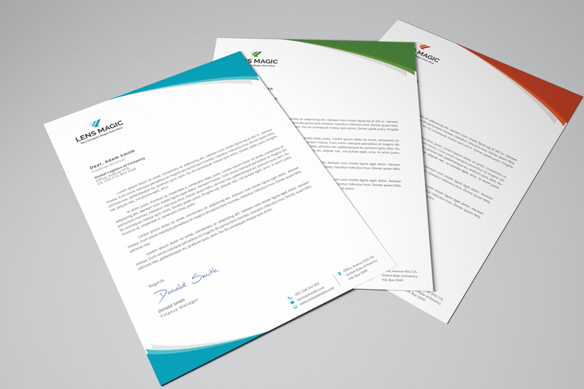 letterhead, a Stationery Template by Pxl_graphic (Photo 2 of 3)